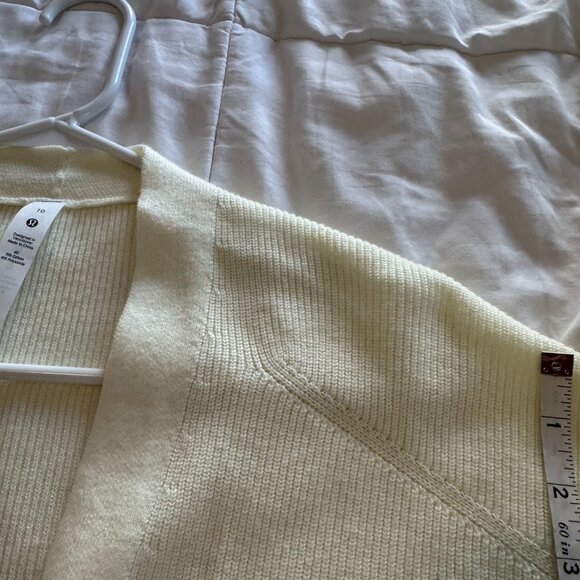 Lululemon Side Slit Sweater Wrap Lemon Sorbet NWT - Picture 10 of 10